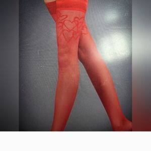 Bluebella Red Heart Women's Stockings